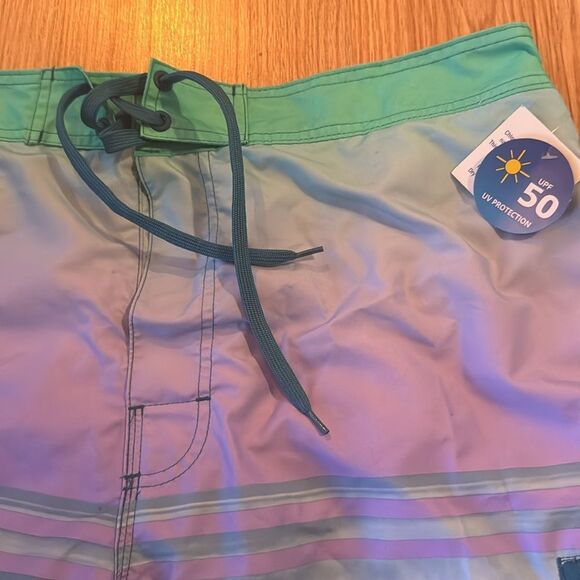 Wave Zone sunset graphic WZ Cargo Trunk- swim/board short. New, with tag. - Picture 3 of 6